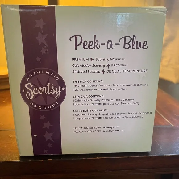 Scentsy Peek-a-Blue Premium Warmer NWOT - Picture 3 of 4